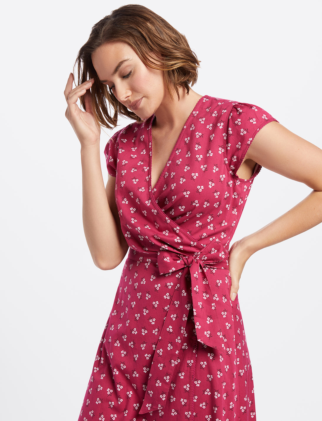 Floral Wrap Flounce Dress – Draper James